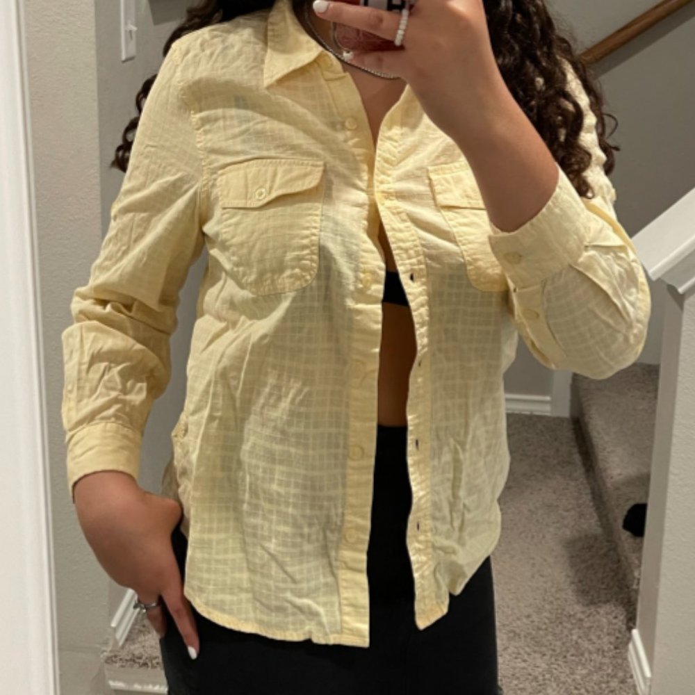 Yellow Button Down